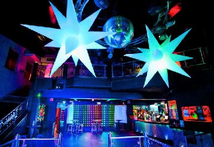 inflatable,decor,club,nightclub,led,star,stars,globes,spheres,custom,logo,event,product launch,promotion,branding,tubes,