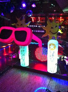 themed,inflatable,decor,club,nightclub,led,star,stars,globes,spheres,custom,logo,event,product launch,promotion,branding,tubes,