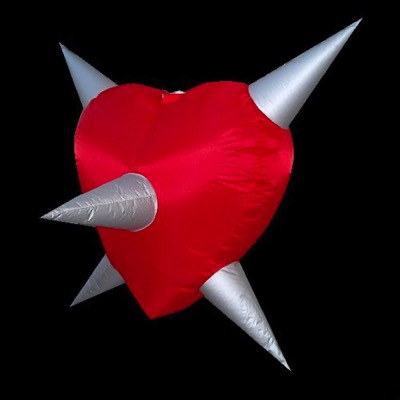 inflatable,custom,shape,spiky,heart,