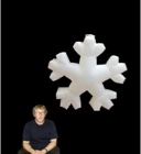 Hanging Snowflake-Shaped Inflatable 108cm x 108cm/3.5ft x 3.5ft 